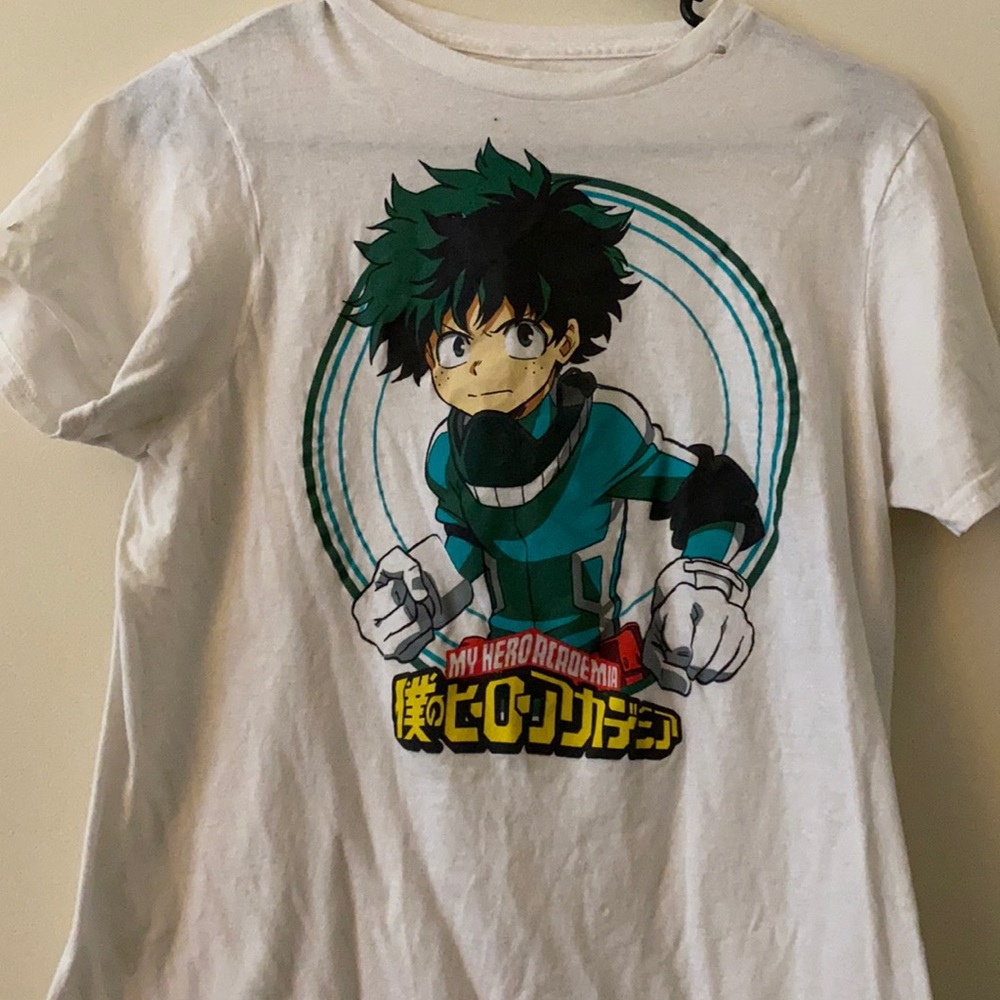 My hero academia T shirt bought from wal mart. Small tear on neckline